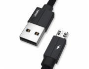 Remax USB-A - microUSB USB kabel 2 m černý (54229-uniw)