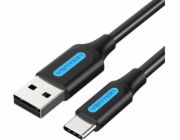 Vention USB-A - USB-C USB kabel 1 m černý (COKBF)