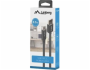 Lanberg USB-A - USB-C USB kabel 0,5 m černý (CA-USBO-15CU-0005-BK)