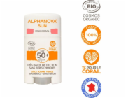 Alphanova Alphanova Sun, opalovací tyčinka, SPF50+, růžový korál, 12 g