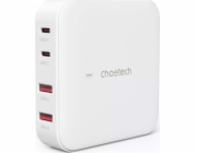 Choetech nabíječka Choetech PD8008 nástěnná nabíječka, 2x USB-C, 2x USB-A, GaN, 100W (bílá)