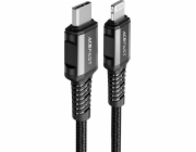 Acefast USB-C – Lightning kabel 1,2 m černý (6974316280484)