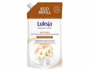 Tekuté mýdlo LUKSJA COTTON MILK & B5, doplněk, 400 ml