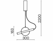 Závěsné svítidlo Maytoni Enigma, 5 W, LED, 3000 °K