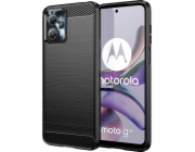 Hurtel Carbon Case Case pro Motorola Moto G53 / G13 flexibilní silikonový karbonový kryt černý