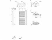 Elektrický sušák ručníků Terma Lima, 500x820mm