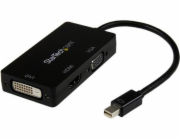 StarTech DisplayPort Mini AV adaptér - HDMI - D-Sub (VGA) - DVI-D černý (MDP2VGDVHD)