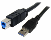 StarTech USB-A - USB-B kabel USB 3 m modrý (USB3SAB3MBK)