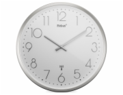 Mebus 19776 radio wall clock Silver/white