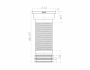 Spojka WC Ani Plast K928, O 110/141 mm