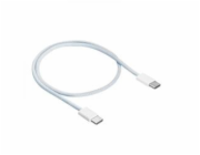 Akyga Kabel USB-C / USB-C 2.0 60W, bílá  50cm