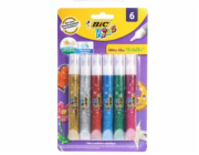 Tekuté lepidlo Bic Kids metalické, lesklé, 63 g, 6 ks