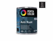 Emailová barva Pentacolor Anti Rust, pololesklá, 0,9 l, černá