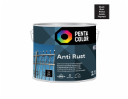 Emailová barva Pentacolor Anti Rust, pololesklá, 2,7 l, černá