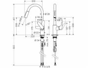 Kuchyňská baterie Hansgrohe Focus 318158