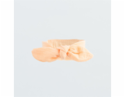 Kojenecká mušelínová čelenka New Baby Leny peach Vel.56 (0-3m)