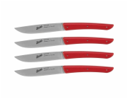 Berkel steak knife set 4-pcs. Color red