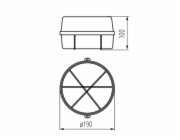 Lampa Kanlux INES 70525, 100W, E27, IP43, bílá