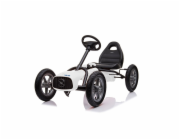 Dětská šlapací motokára Go-kart Baby Mix Buggy bílá