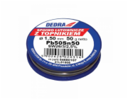 Dedra pájka s tavidlem Pb50Sn50 1,5mm 50g - 31L51505