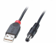 Lindy USB-A – DC kabel 5,5 mm 1,5 m černý (70267)