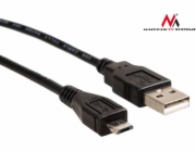 Maclean USB-A - microUSB kabel 3 m černý (MCTV-746)