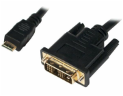 LogiLink HDMI Mini - kabel DVI-D 1m černý (CHM002)