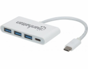 Manhattan USB HUB 1x USB-C + 3x USB-A 3.0 (163552)