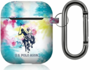 Ochranné pouzdro US Polo Assn USACA2PCUSML Tie & Dye Collection pro AirPods 1/2 modré