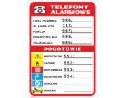 Nouzové telefony ANRO Sign 210 x 150 mm (93/210X150/F)