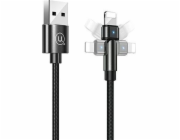 Usams USB-A – Lightning kabel 1 m černý (SJ476USB01)