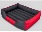 Hobbydog Comfort Bed - červená a šedá XXL