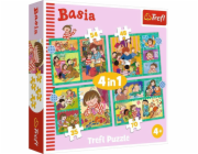 Trefl Puzzle 4v1 The Adventures of Basia TREFL