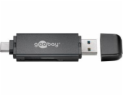 Čtečka Goobay USB 3.0 – USB-C™ 2v1 čtečka karet 58261