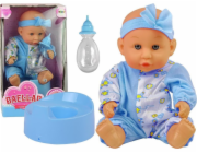 Lean Sport Baby Doll Blue Potty Pee Drinks Mašlička 24 cm