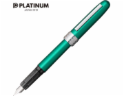 Platinum Plnicí pero Platinum Plaisir Teal Green, F, matně zelené