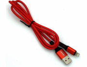 Denmen USB-A - microUSB USB kabel 1 m červený (29354)