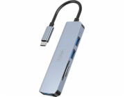 T-Phox HUB stanice/replikátor T-PHOX TPH2041 5V1 USB-C/HDMI USB3.0x1+USB2.0x1+HDMI 4K