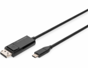 Digitus USB-C – DisplayPort USB kabel 2 m černý (AK-300334-020-S)