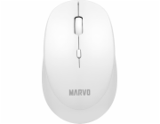 Marvo myš Marvo WM103WH myš, 1600DPI, 2,4 [GHz], optická, 4 class, bezdrátová, bílá, 1 ks AA, kancelářská, tichá