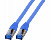 Patch kabel EFB RJ45 S/FTP, Cat.6A, Cat.7 RohCable TPE superflex, 0,15m, modrý (K5525FBL.0.15)