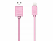 Joyroom USB kabel JOYROOM FAST LIGHTNING CABLE 1M RŮŽOVÝ, JR-S118