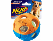 Zeus fotbal Nerf Dog Lluma-Action LED, Red/Green, 6 cm