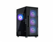 Zalman skříň I3 Neo ARGB black / ATX / 4x120 ARGB fan / 2xUSB 3.0 / 1xUSB 2.0 / prosklená bočnice / mesh panel / černá