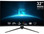 Počítačový monitor MSI G32CQ5P 80 cm (31,5 ) 2560 x 1440 pixelů Wide Quad HD LCD černý