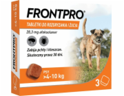 FRONTPRO tablety proti blechám a klíšťatům pro psa (>4-10 kg) - 3x 28 3mg