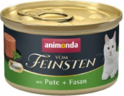 ANIMONDA Vom Feinsten Muscle Turkey and Bažant - mokré krmivo pro kočky - 85 g