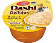 INABA Dashi Delights Kuře se sýrem ve vývaru - kočičí pamlsky - 70g