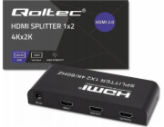 Qoltec 51797 Active HDMI Splitter 2 x HDMI 4K x 2K | 6 Gb/s | 60 Hz