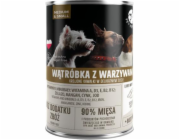 PET REPUBLIC Adult Medium & Small Játra se zeleninou - vlhké krmivo pro psy - 400g